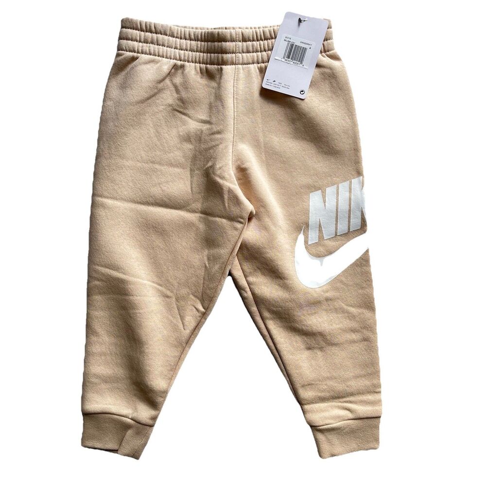 Nike Kids Size XS 3-4Yrs Sportswear Club Fleece Joggers Large Logo Sweatpants